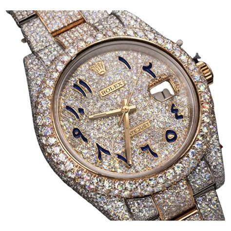 arabic dial iced out rolex|rolex daytona iced out price.